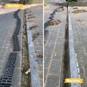 Wasserrinnen Reinigung